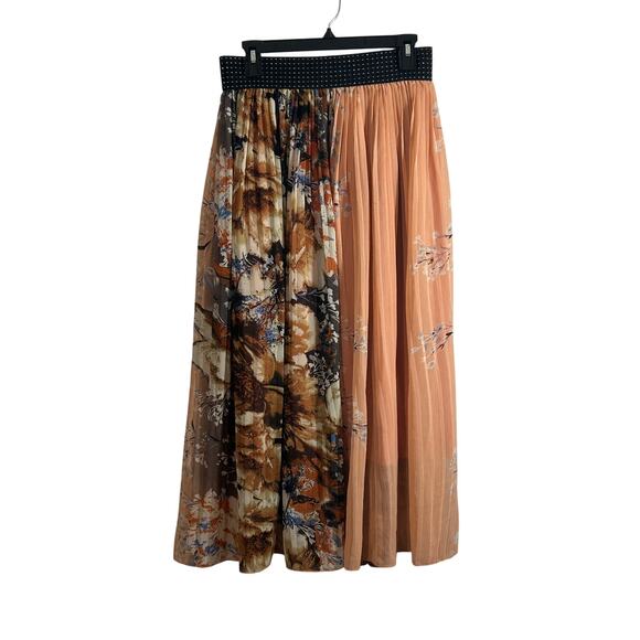 Magic floral maxi skirt XL fairy grunge Flowy boho - Picture 1 of 5